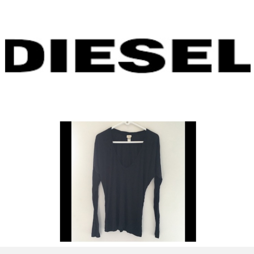 🖤 DIESEL deep V soft long sleeve top🖤